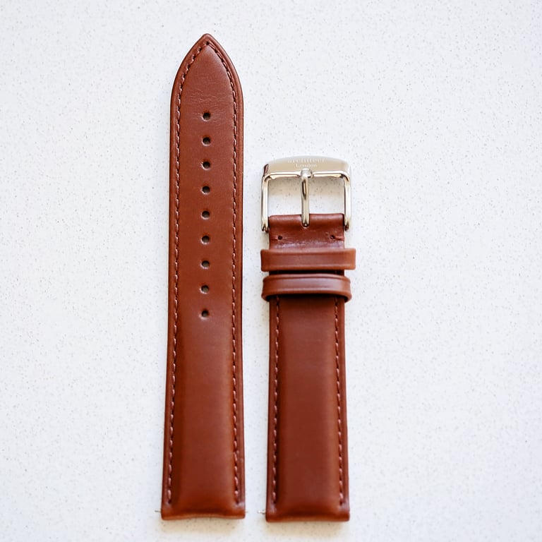Architect London Genuine Leather Watch Strap - Interchangeable Quick-Release Band