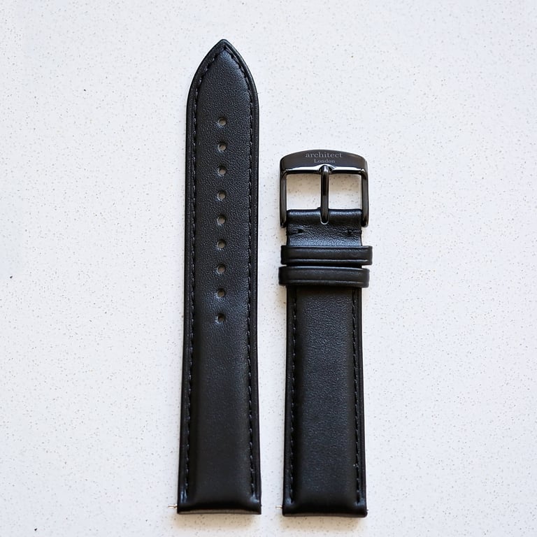 Genuine Leather Interchangeable Snap Watch Strap by Architect London