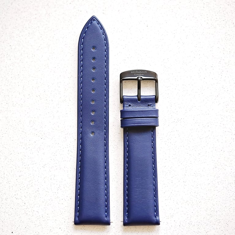 Genuine Leather Interchangeable Snap Watch Strap by Architect London