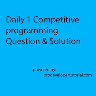 Аватар Телеграм канала "Competitive programming questions" @competitive_programming_question