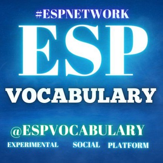 Аватар Телеграм канала "English Vocabulary" @espvocabulary