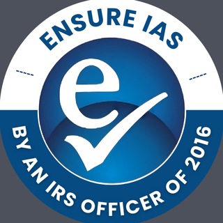 Аватар Телеграм канала "ENSURE IAS" @ensureiasbyirs