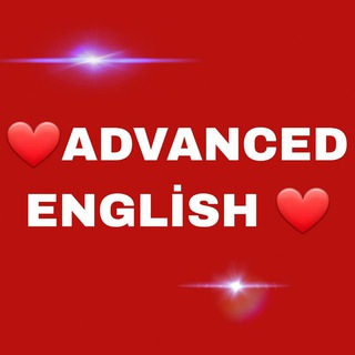 Аватар Телеграм канала "ADVANCED ENGLİSH 💯💯💯" @dimenglish