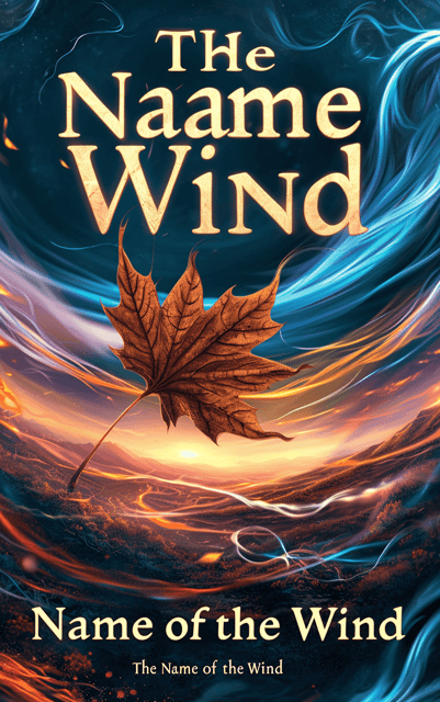 The cover features a close-up of a wind-blown leaf, suspended in mid-air. The background is a magical landscape with swirling colors and ethereal elements. The leaf is illuminated, and there is a subtle glow around it.