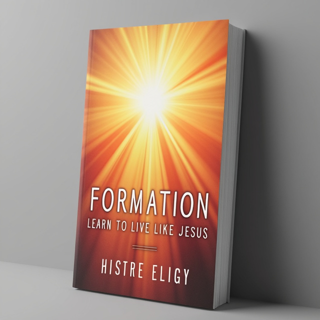 The cover features a vibrant and eye-catching image of Jesus, surrounded by rays of light. The image is centered, with the title placed below it. The background is a soft gradient of warm colors, symbolizing hope and inspiration.