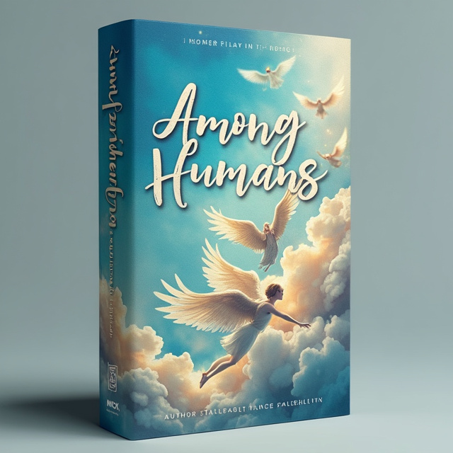 The cover features a stunning image of angels flying in the sky, surrounded by fluffy clouds. The angels are depicted with ethereal and graceful wings, creating a sense of wonder and enchantment. The overall visual style is vibrant and captivating, with the use of bold colors and dynamic brush strokes.
