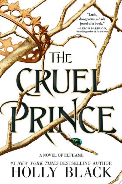 The cover features a white background with gold branches and a partially visible ornate golden crown. The title and author's name are prominently displayed in a decorative serif font, with the title in large, bold letters and the author's name in smaller, capitalized letters.