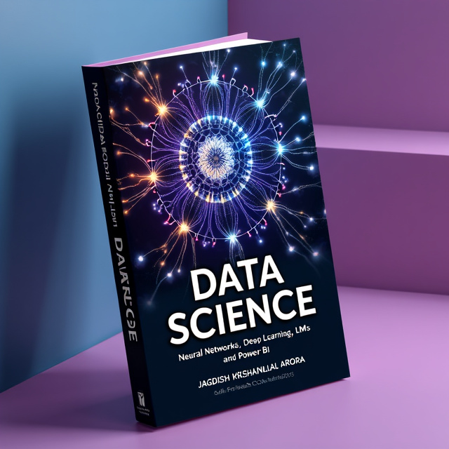 The cover features a captivating image of interconnected neural networks, symbolizing the book's focus on neural networks and deep learning. The image is prominently displayed in the center, with a gradient background that transitions from vibrant colors to represent the dynamic nature of the subject matter.