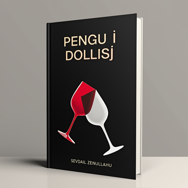 The cover features a black background with two tilted wine glasses. One glass is red and the other is white, creating a sense of contrast and intrigue.