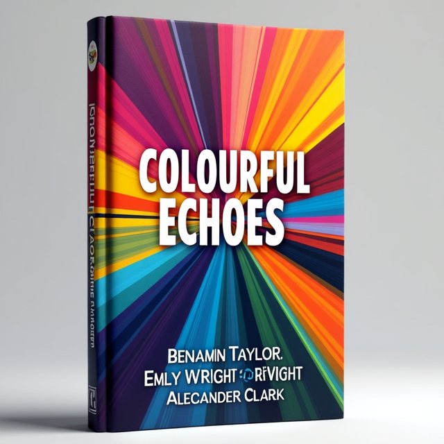 The cover features a vibrant and abstract design with colorful echoes radiating outwards. The colors are bold and eye-catching, capturing the essence of the book's title. The design is dynamic and energetic, evoking a sense of movement and excitement.