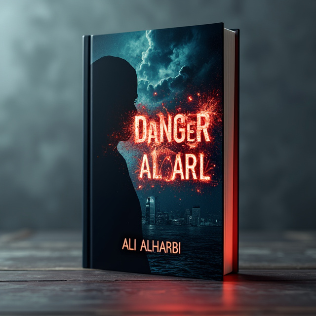 The cover features a dark and mysterious background with a prominent silhouette of a siren on the left side. The word "danger" is written in bold, fiery red letters, while the word "alarm" is depicted as sound waves radiating from the siren's mouth. The overall design creates a sense of danger and urgency.