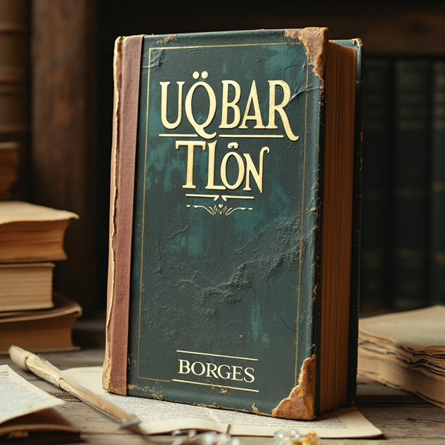 The cover features a close-up of an old, worn-out encyclopedia, with volumes stacked on top of each other. In the reflection of the encyclopedia's cover, there is a distorted image of a Latin American country. The colors are muted and slightly faded, giving it a vintage look.