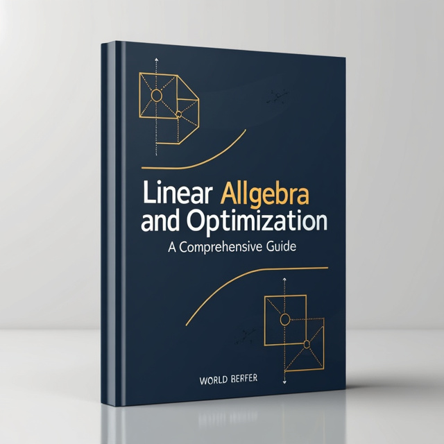 The cover features a clean and minimalist design. It includes a simple geometric pattern in the background, symbolizing the mathematical nature of the book's content. In the center, there is a stylized representation of a graph, highlighting the optimization aspect of the subject. The colors used are bold and professional, with a combination of navy blue and gold accents.