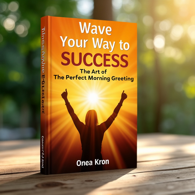 The cover features a bright orange background with rays of light emanating from the center. In the foreground, there is a silhouette of a person raising their arms in a triumphant gesture, symbolizing success. The title is positioned at the top, with the author's name below it.