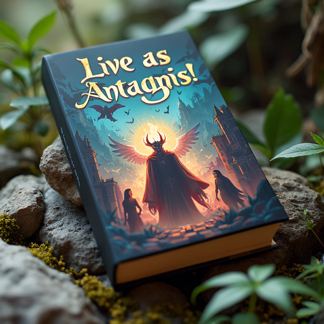 The cover features a bold and vibrant illustration of a powerful and menacing antagonist, surrounded by a fantastical world filled with magical creatures and landscapes. The antagonist is depicted in the center, dominating the frame with an intense expression, while the world around them adds depth and intrigue.