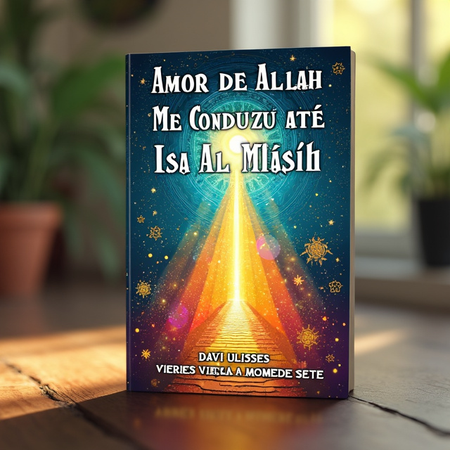 The cover features a vibrant and colorful illustration of a spiritual journey, with a path leading towards a radiant light. The title is displayed prominently in bold white letters, with the author's name beneath it in a contrasting font. The background is filled with intricate patterns and symbols, evoking a sense of mysticism and spirituality.