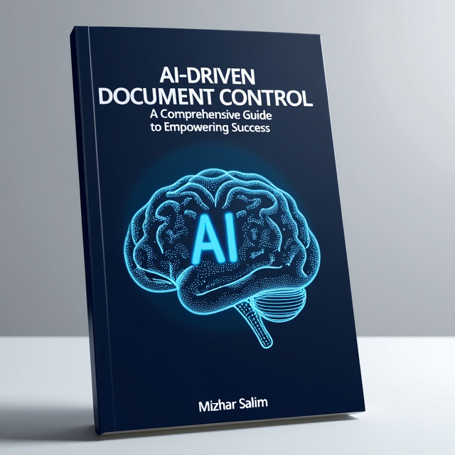 The cover features a futuristic and abstract representation of artificial intelligence, with blue lines and shapes forming the silhouette of an AI brain. The title is prominently displayed in bold white letters, while the author's name is placed below in a smaller font.