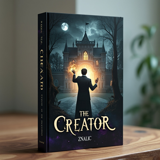 The cover features a dark, mysterious image of a magical school, with a hint of imagination and magic in the air. In the center of the cover, there is a man with magical abilities, casting a spell. The overall tone of the image is eerie and intriguing, capturing the essence of the fantasy genre.