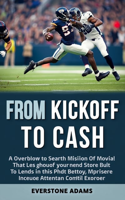The cover features a close-up image of a football player in action, with a blurred background of a stadium filled with cheering fans. The player is seen jumping in the air, reaching for the ball, creating a sense of excitement and anticipation.