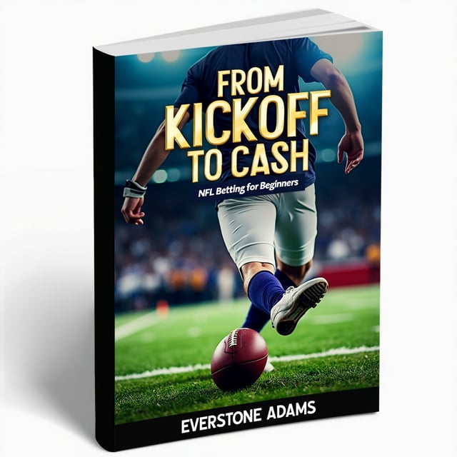 The cover features a close-up image of a football player in action, kicking a ball. The player is shown mid-kick, with the ball suspended in the air, creating a sense of anticipation and excitement. The image is vibrant and dynamic, capturing the energy of the sport.