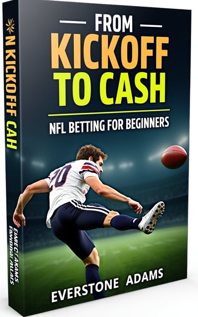 The cover features a close-up image of a football player in action, kicking a ball. The player is shown mid-kick, with the ball suspended in the air, creating a sense of anticipation and excitement. The image is vibrant and dynamic, capturing the energy of the sport.