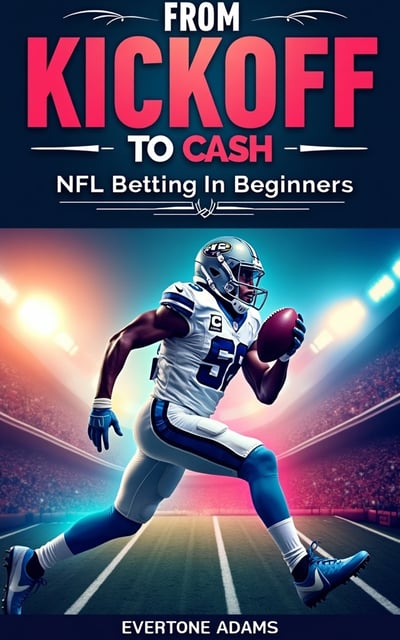 The cover features a close-up image of a football player in action, leaping into the air to make a catch. The player is surrounded by vibrant bursts of color and energy, representing excitement and anticipation. The title of the book is prominently displayed at the top, with the author's name shown in smaller font below the title.