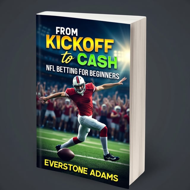 The cover features a dynamic image of a football player, mid-kickoff, with a backdrop of a stadium filled with cheering fans. The player is shown in full action, capturing the excitement and anticipation of the game. The title is placed boldly at the top, in vibrant colors, with subtle football-related graphics surrounding it. The author's name is displayed at the bottom, in a clean and professional font.