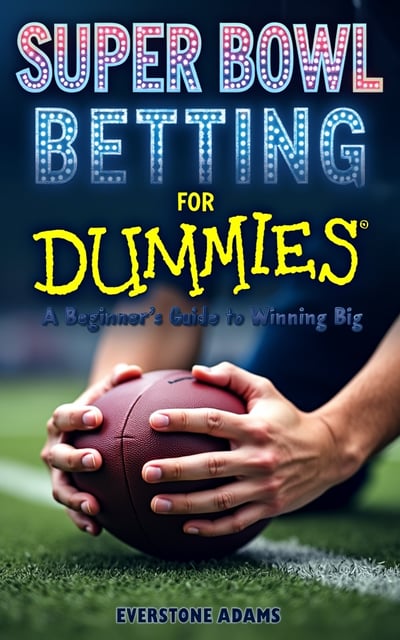 The cover features a close-up image of a football player gripping a football, with the Super Bowl field in the background. The player's intense expression adds to the excitement and anticipation of the game. The title is displayed prominently at the top, with the author's name shown at the bottom.