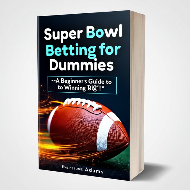The cover features a close-up image of a football, with vibrant colors and dynamic lines to create a sense of movement and excitement. The title is displayed prominently in bold, capital letters, with the word "Super Bowl" in a football-inspired font. The author's name is placed below the title in a modern and clean font.
