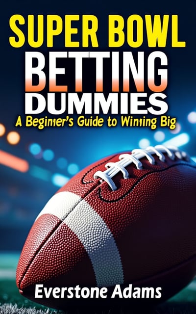 The cover features a close-up image of a football, with vibrant colors and dynamic lines to create a sense of movement and excitement. The title is displayed prominently in bold, capital letters, with the word "Super Bowl" in a football-inspired font. The author's name is placed below the title in a modern and clean font.