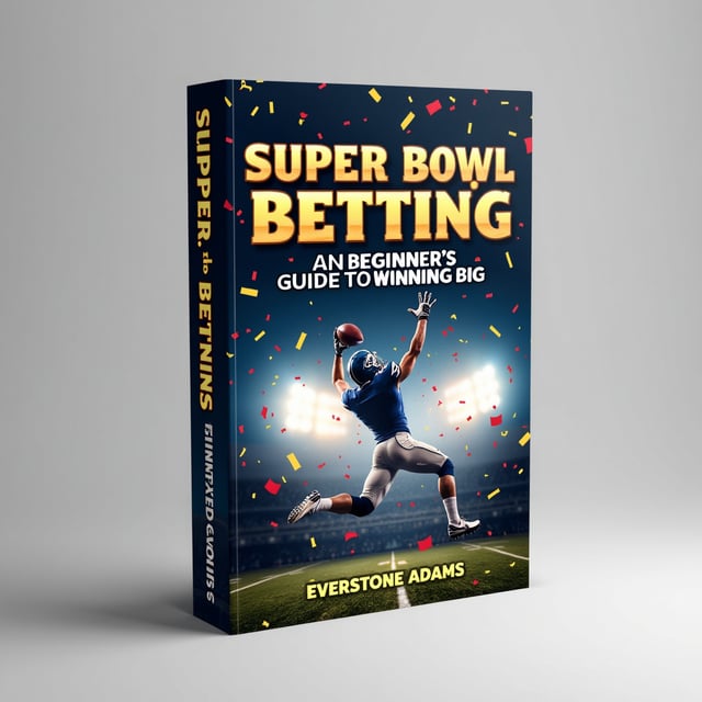 The cover features a bold and dynamic image of a football player leaping in the air with a football in hand, surrounded by bright lights and confetti. The title is prominently displayed at the top of the cover, with the author's name shown at the bottom.