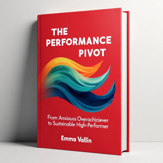 The cover features a bold, red background with a dynamic, abstract design in the center. The design represents movement and transformation, with vibrant colors and flowing shapes that evoke a sense of energy and growth.