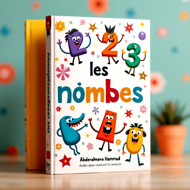 The cover features a vibrant and colorful illustration of numbers from 1 to 10, arranged in a playful and engaging way. Each number is depicted as a character with unique facial expressions and poses, bringing them to life for young readers. The background is filled with fun patterns and shapes, further enhancing the joyful and energetic atmosphere of the cover.