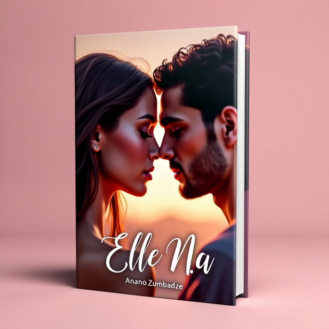 The cover features a close-up image of a couple in an embrace, their faces showing a mix of love, sadness, and happiness. The image is set against a soft pink background, creating a romantic and dreamy atmosphere.
