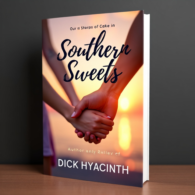 The cover features a close-up image of two hands intertwined, showcasing the intimacy and connection between two individuals. The hands are placed against a backdrop of a soft, romantic sunset, creating a warm and inviting atmosphere.