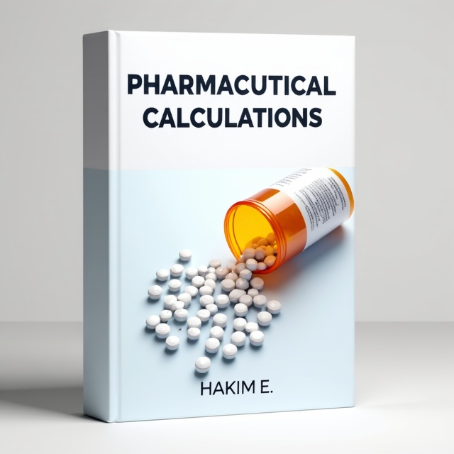 The cover features a close-up image of a pill bottle with pills spilling out onto a clean, white surface. The pills are arranged in such a way that they form the shape of a mathematical formula, highlighting the subject matter of the book. The image is clean, crisp, and visually striking.