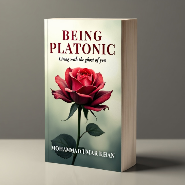 The cover features a close-up shot of a single rose, wilted and slightly faded, symbolizing the bittersweet blend of longing and melancholy. The rose is surrounded by a subtle haze or mist, creating a sense of haunting sorrow and lost love. The background is a soft, muted color palette, adding to the overall mood of the cover.