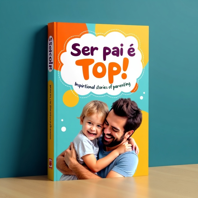 The cover features a close-up image of a father and child laughing and hugging, symbolizing the joy and reward of being a parent. The image is surrounded by vibrant and uplifting colors to convey a sense of inspiration and positivity.