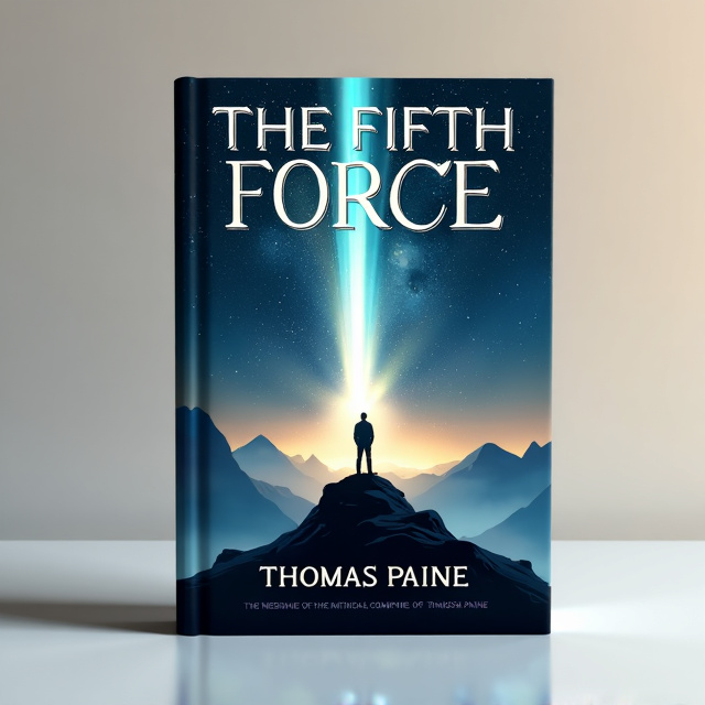 The cover features a man standing on top of a mountain, looking upwards towards a powerful beam of light. The stars and the universe are depicted in the background, creating a sense of connection to higher spirits and powers.