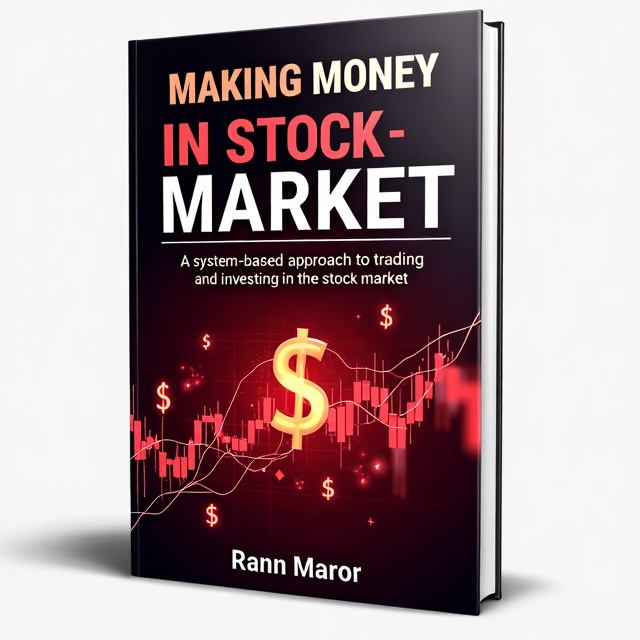 The cover features a bold and eye-catching dark red background. In the center, there is an abstract representation of stock market charts and graphs, symbolizing the system-based approach to trading and investing. These elements are intertwined with dollar signs, emphasizing the theme of making money.