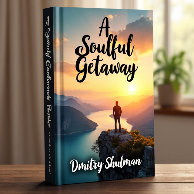 The cover features a panoramic landscape with rolling mountains, a tranquil lake, and a golden sunset, symbolizing peace and serenity. In the foreground, we see a silhouette of a person standing on a cliff, gazing into the distance, representing the protagonist's longing for justice and freedom. The overall tone is warm and inviting, evoking a sense of hope and adventure.