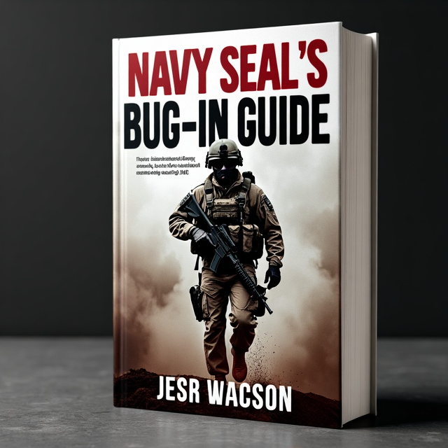The cover features a bold and striking image of a navy SEAL in action, showcasing his strength and determination. The title is displayed prominently in large, impactful typography, with a subtle military-inspired texture in the background.