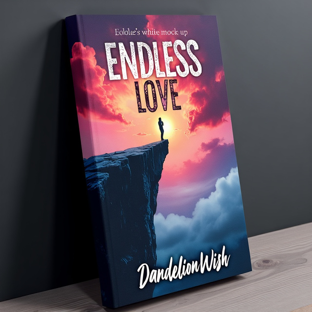 The cover features a captivating image of a person standing on the edge of a cliff, looking out into a stormy sky. The image is rendered in a realistic yet slightly surreal style, with vibrant and intense colors that evoke a sense of angst and emotion.