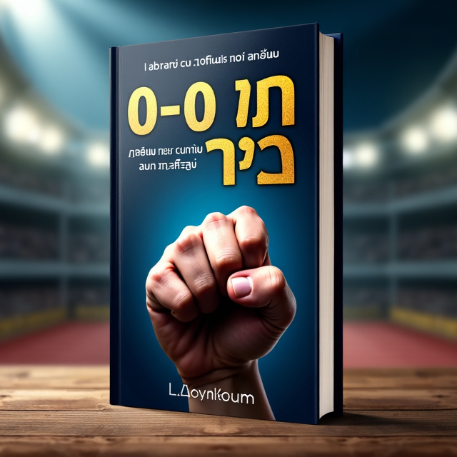 The cover features a close-up image of a clenched fist, symbolizing determination and willpower. In the background, there is a blurred image of a stadium, representing the sport genre. The overall visual style is bold and dynamic.