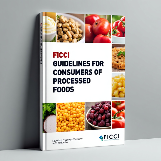 A white background with a bold heading at the center, surrounded by images of various processed foods. The author's name is placed at the bottom of the cover in a clean and readable font.