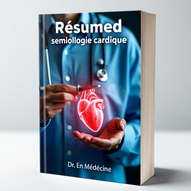 The book cover features a close-up image of a doctor holding a stethoscope to a patient's chest, with a highlighted image of a heart in the background. The stethoscope is positioned diagonally across the cover, creating a dynamic composition. The overall style is clean and modern.