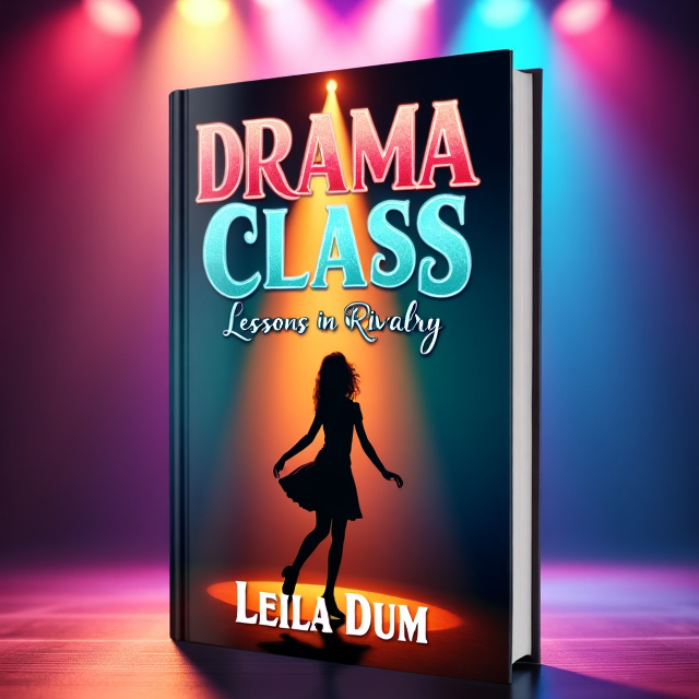 The cover features a vibrant, colorful background with a spotlight shining down on a stage. In the foreground, a silhouette of a girl is mid-tap dance, capturing the energy and passion of the story.