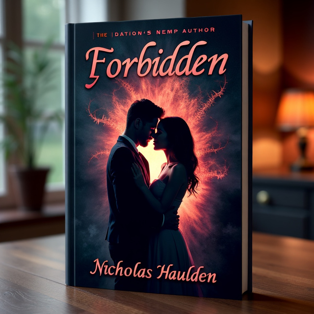 The cover features a dark, mysterious background with a hint of sensuality. In the center, there is a silhouette of a couple in an intimate embrace, their faces barely visible.