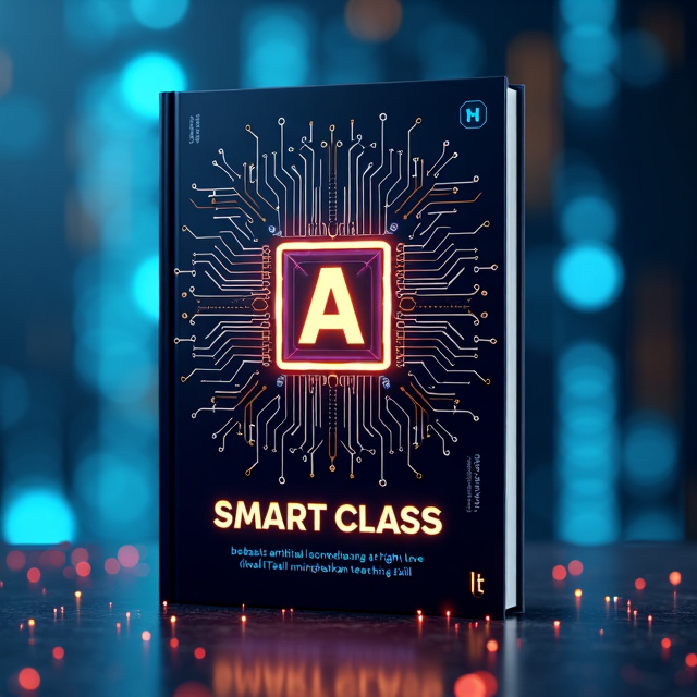 The cover features a futuristic and smart design with a central image of an AI chip surrounded by circuit lines and binary codes. The title is displayed in bold and modern typography at the top, while the subtitle is placed below in a clean and minimalistic font. The overall color scheme is a combination of cool and metallic tones, representing the technological aspect of the book.