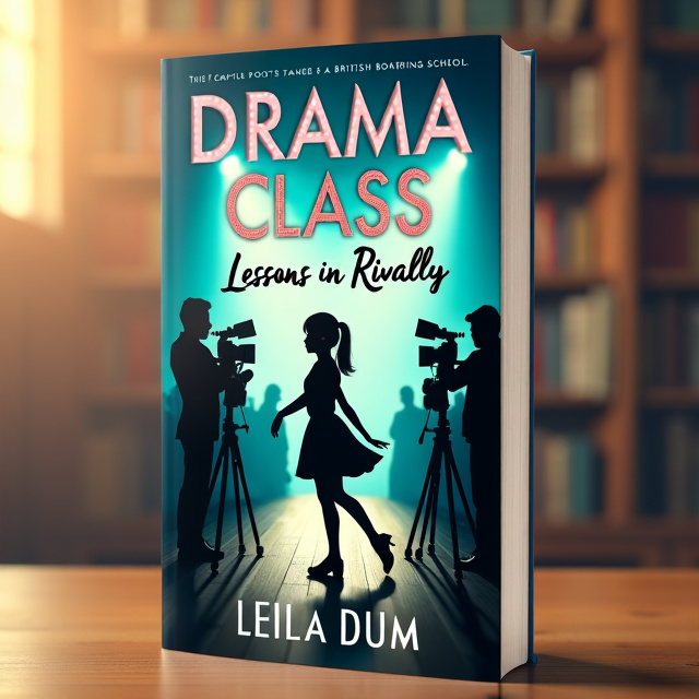 The cover features a close-up shot of a teenage girl's silhouette against a backdrop of a British boarding school. The girl is seen tap-dancing in front of a casting director, with film cameras capturing the audition. The composition is dynamic and captures the energy of the scene.
